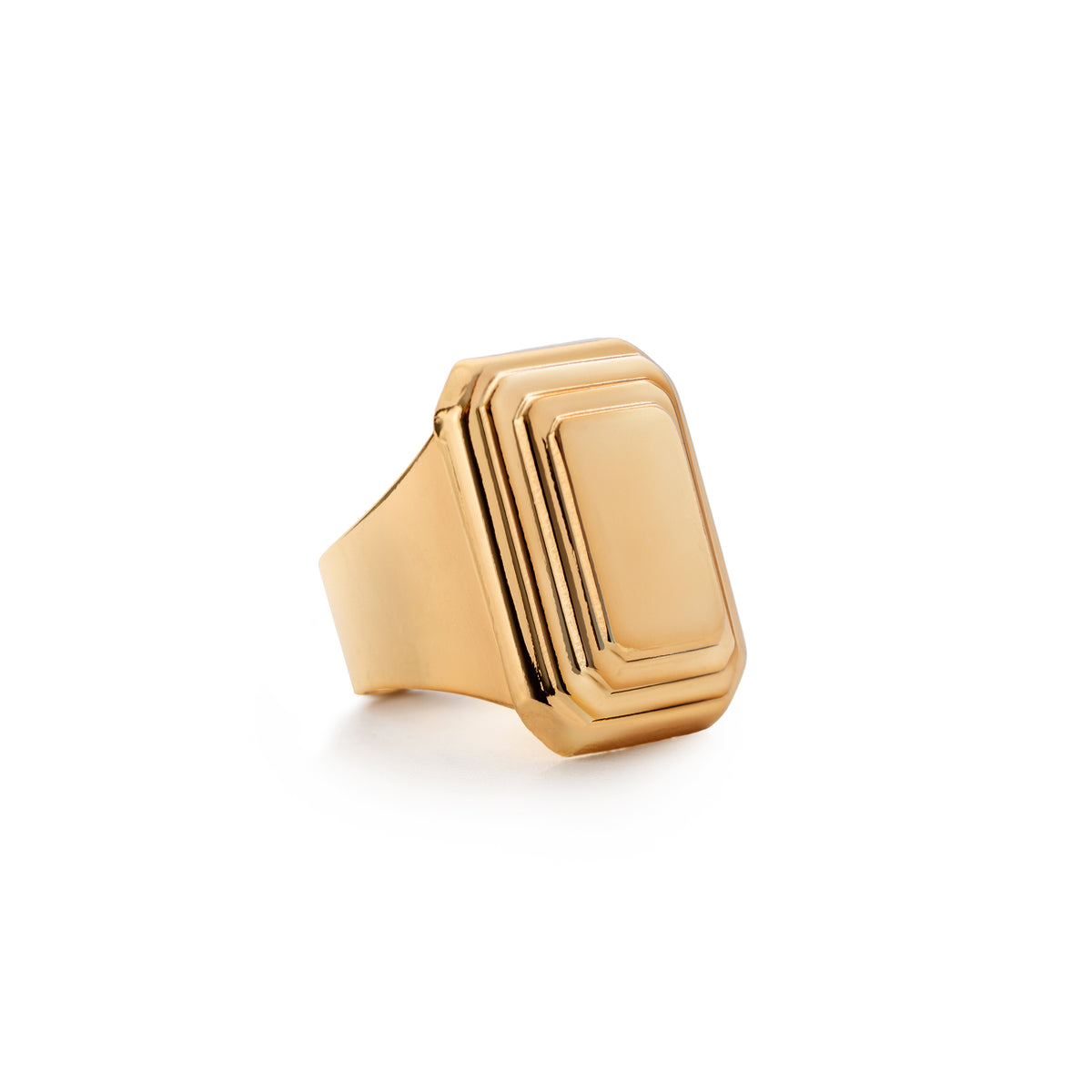 Anello Brigida Serelùz regolabile in ottone placcato oro 24kt