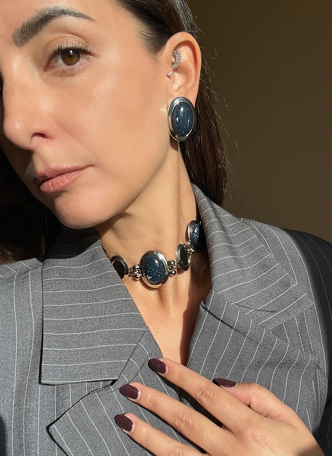 ORECCHINI KORA BLU